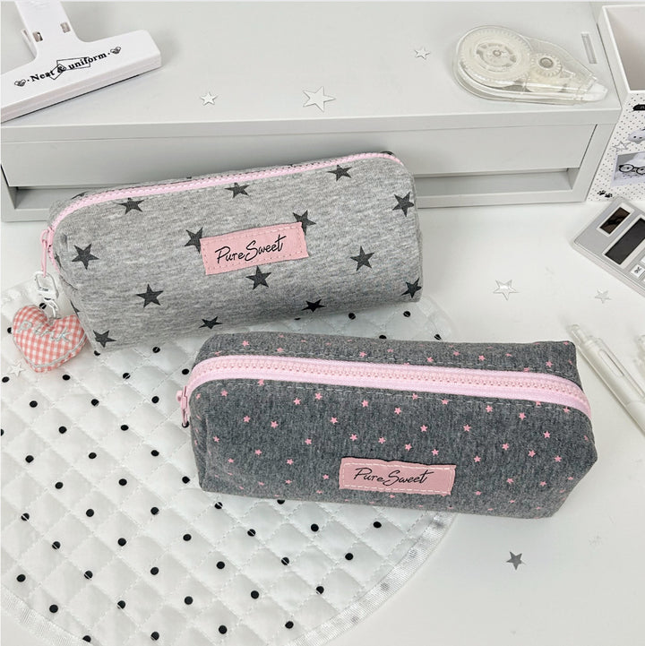 Stylish Star Print Pencil Pouch