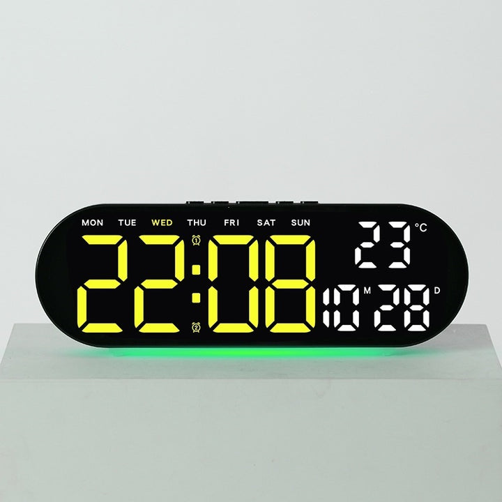 Digital alarm clock with multifunctional LED display and integrated thermometer function Kalsten