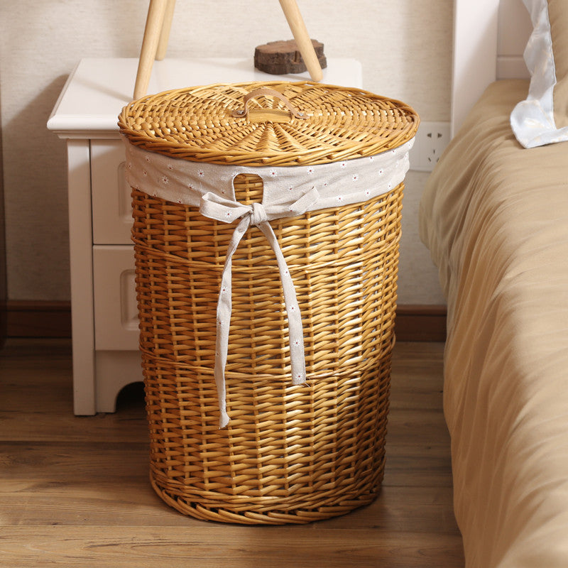 Decorative Woven Laundry Hamper Kalsten