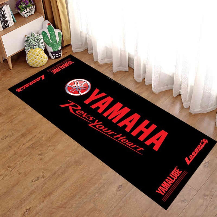Motorcycle-Themed Area Mat