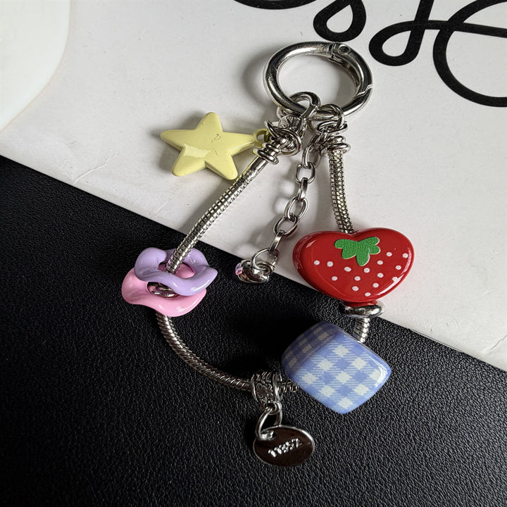 Playful Charm Beaded Keychain Kalsten