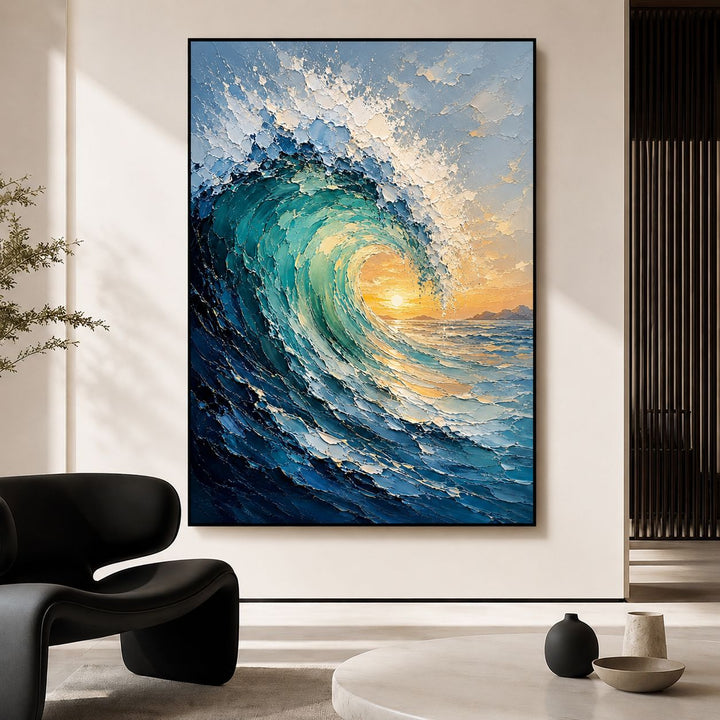 Abstract Seascape Canvas Artwork