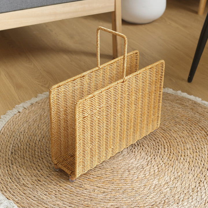 Spacious Woven Magazine Holder Kalsten
