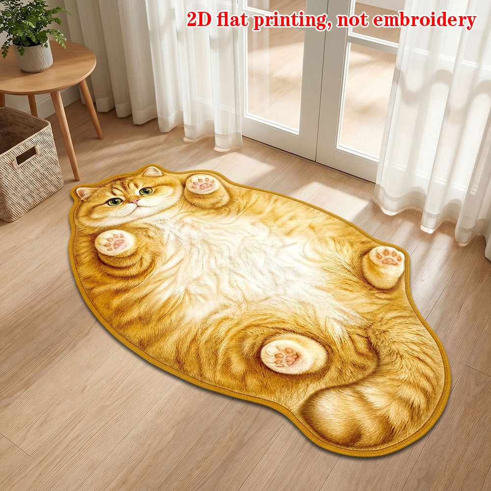 Plush Cartoon Cat Carpet