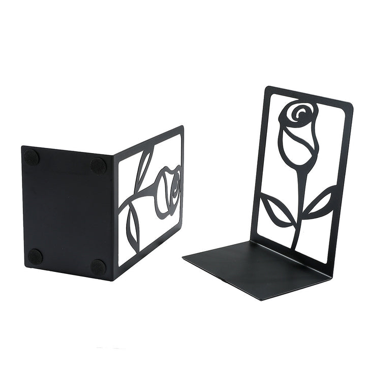 Decorative Floral Metal Bookends