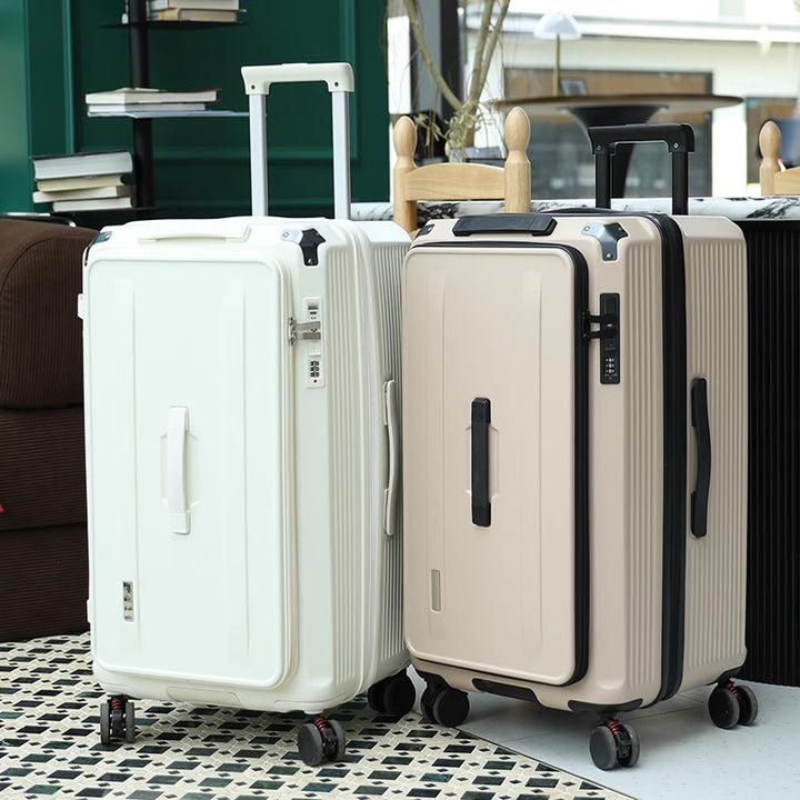 Premium Lockable Hard-Shell Rolling Suitcase