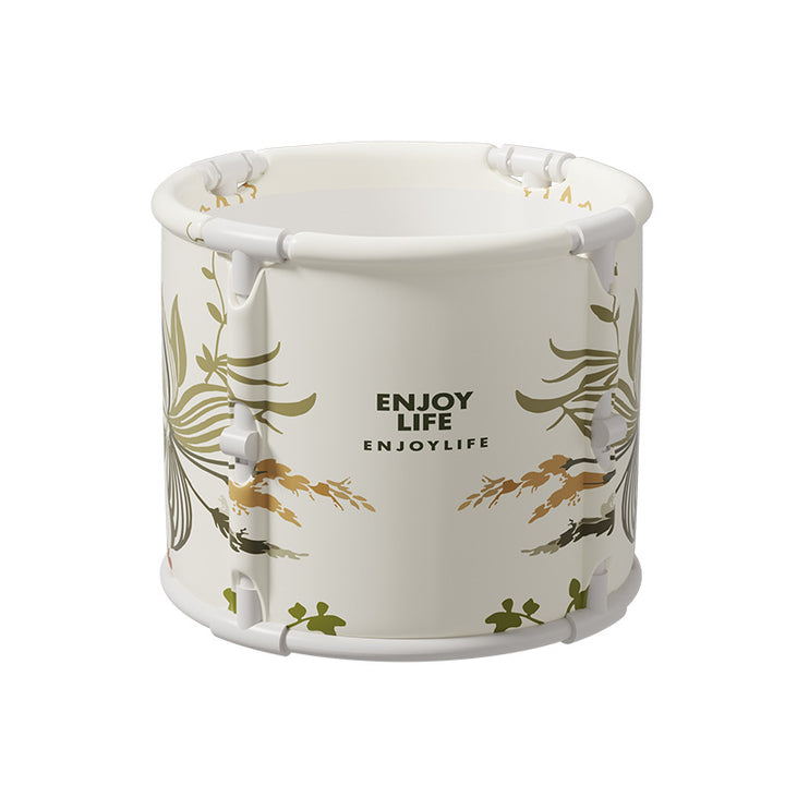 Women's Foldable Storage Bucket with Playful Flower Design Kalsten