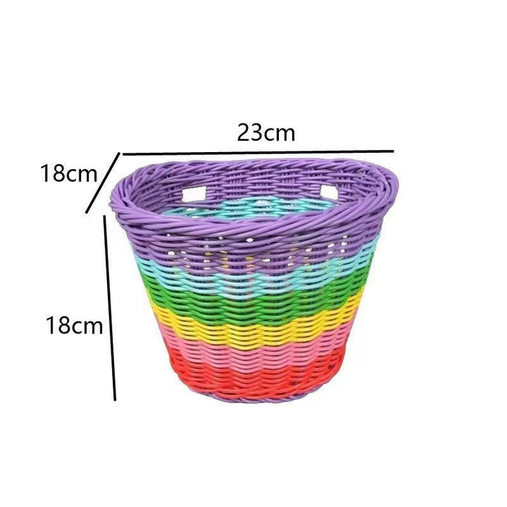 Stylish Woven Storage Basket with Leather Straps Kalsten