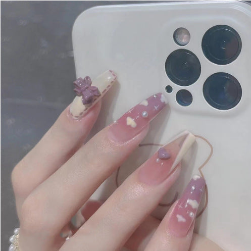 Elegant Floral Nail Art Extensions Kalsten