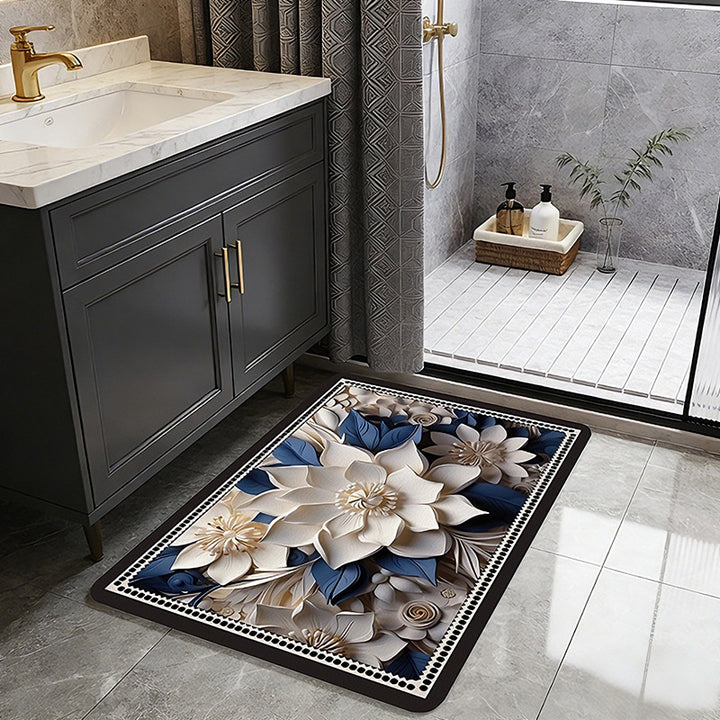 Geometric Patterned Bath Rug Kalsten