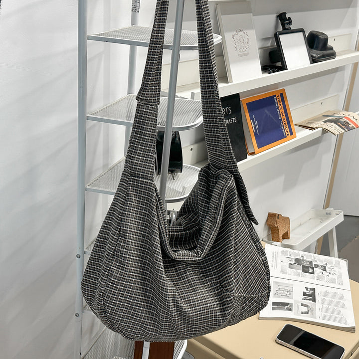 Fashionable Houndstooth Shoulder Bag Kalsten