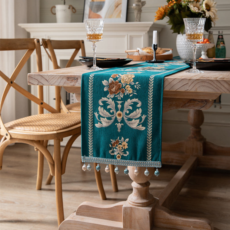 Decorative Embroidered Table Runner