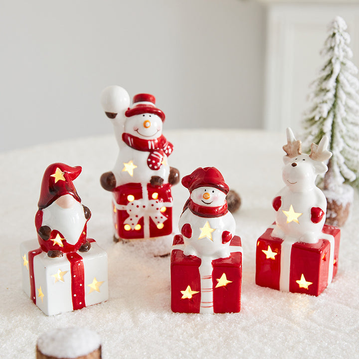 Whimsical Santa Gnome Figurine