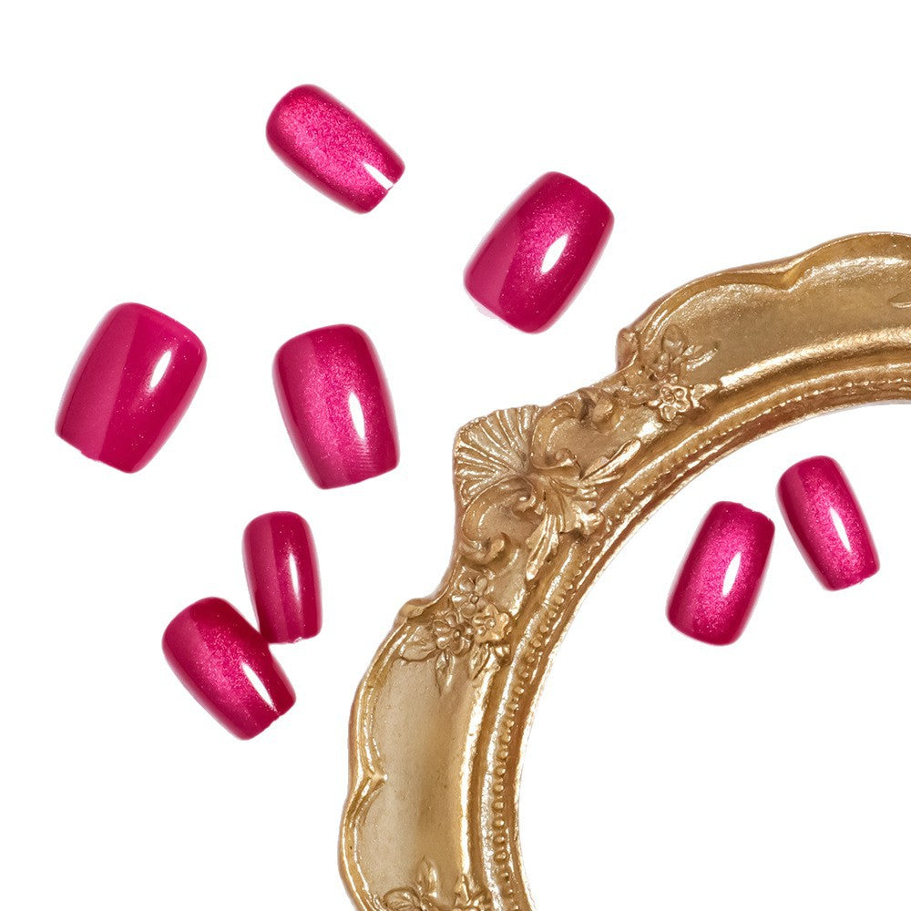 Glossy Short Press-On Nail Set with Radiant Finish Kalsten