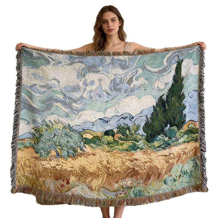 Artistic Landscape Tapestry Blanket