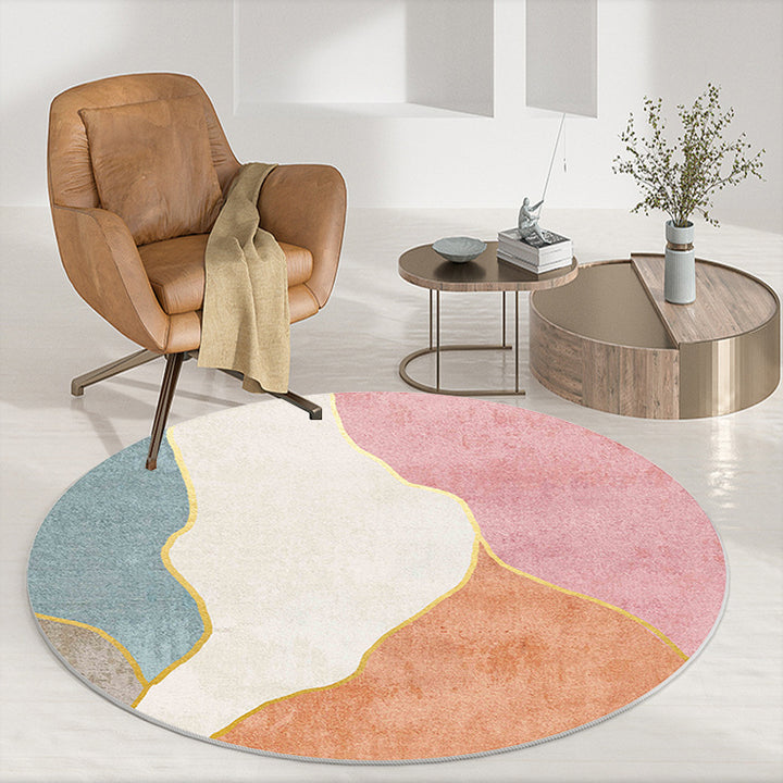 Abstract Patterned Round Area Rug Kalsten