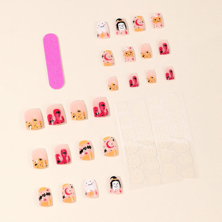 Halloween-Themed Whimsical Nail Art Set Kalsten