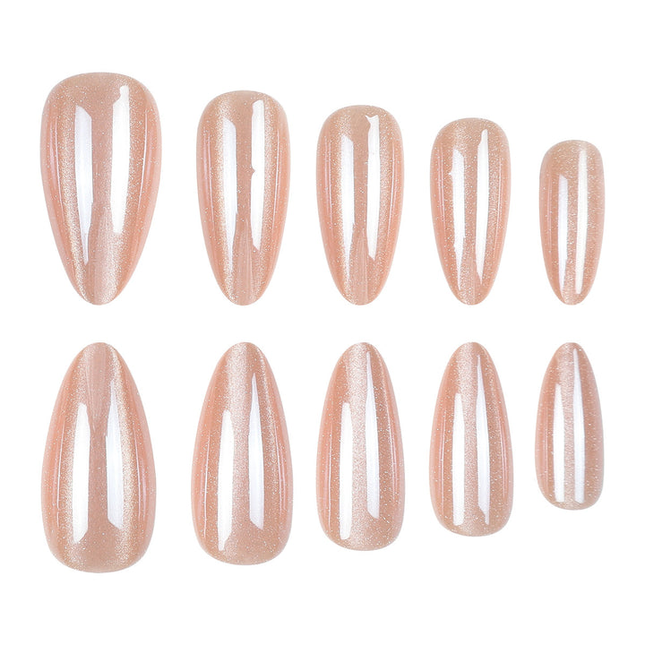 Glossy Stiletto Press-On Nails with Sparkling Finish Kalsten