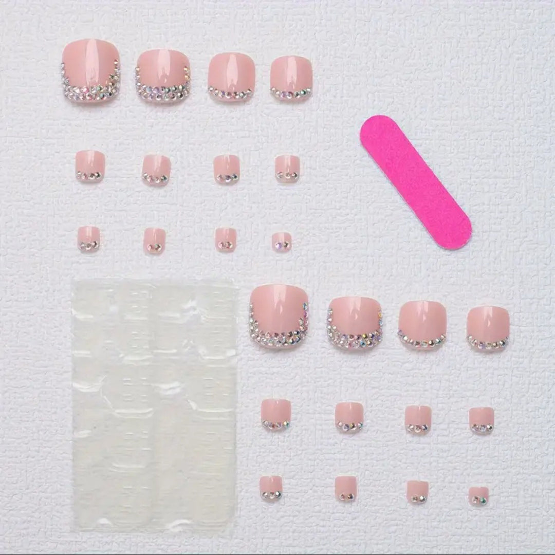 Nail art set with sparkling rhinestone decorations Kalsten
