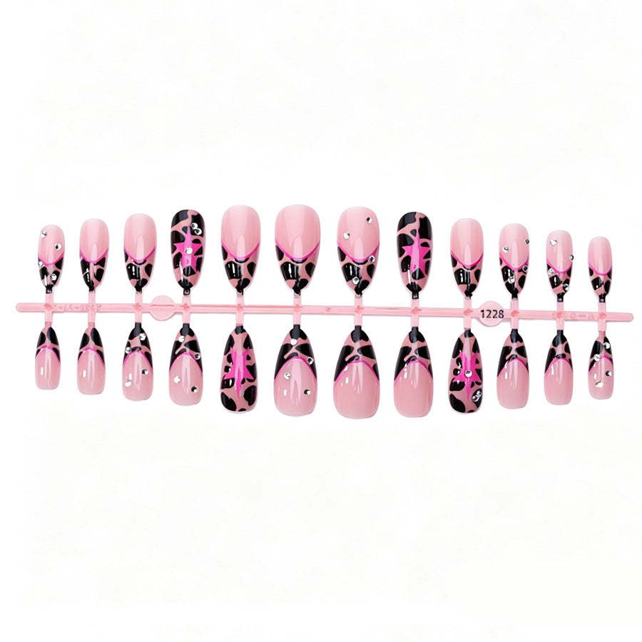 Stylish Leopard Print Press-On Nails Kalsten