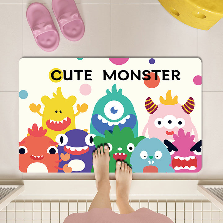 Playful Cartoon-Themed Area Mat