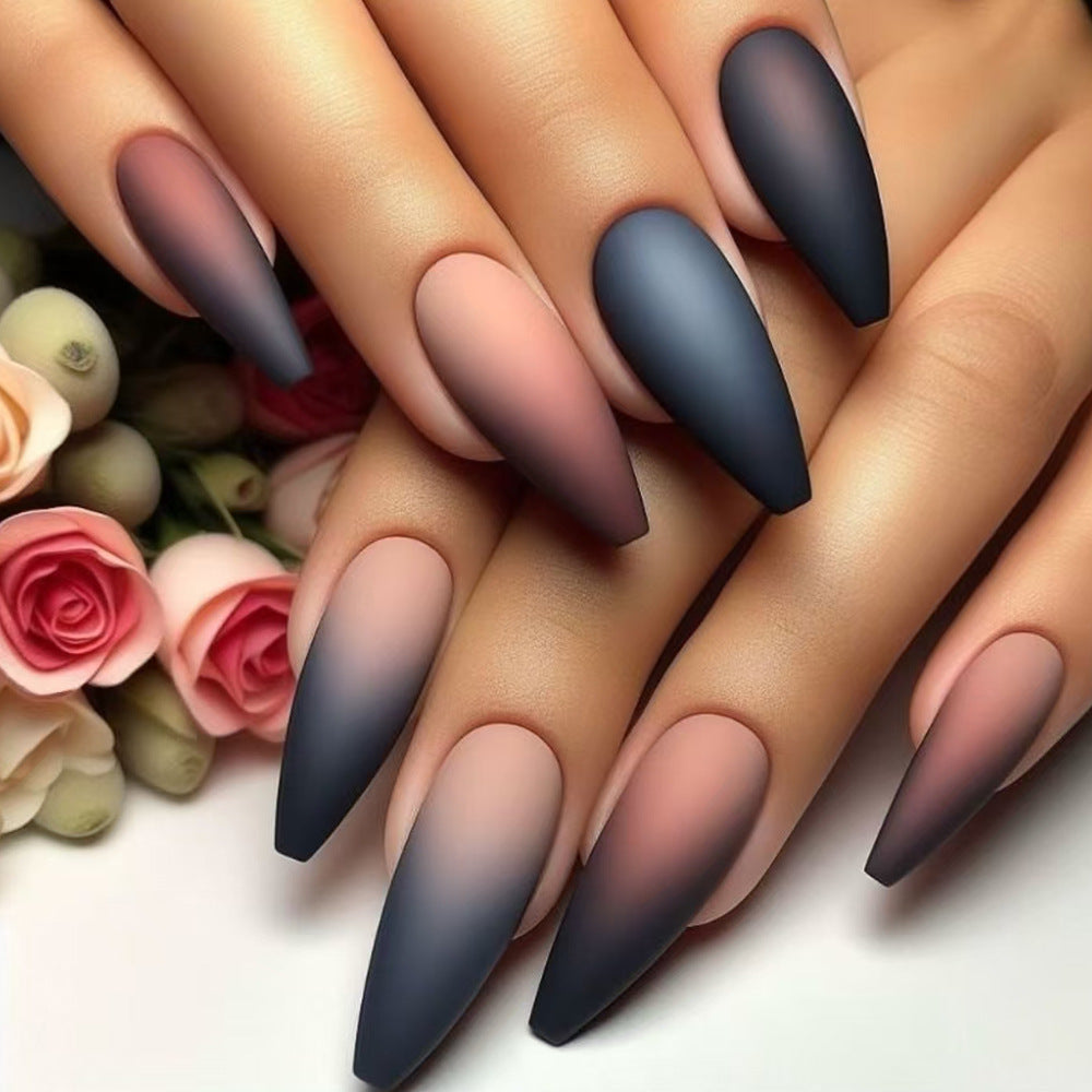 Matte Ombre Stiletto Press-On Nails Kalsten