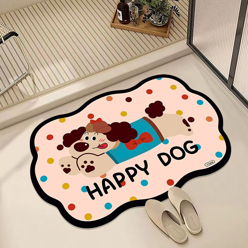 Leisure-Themed Decorative Bath Mat