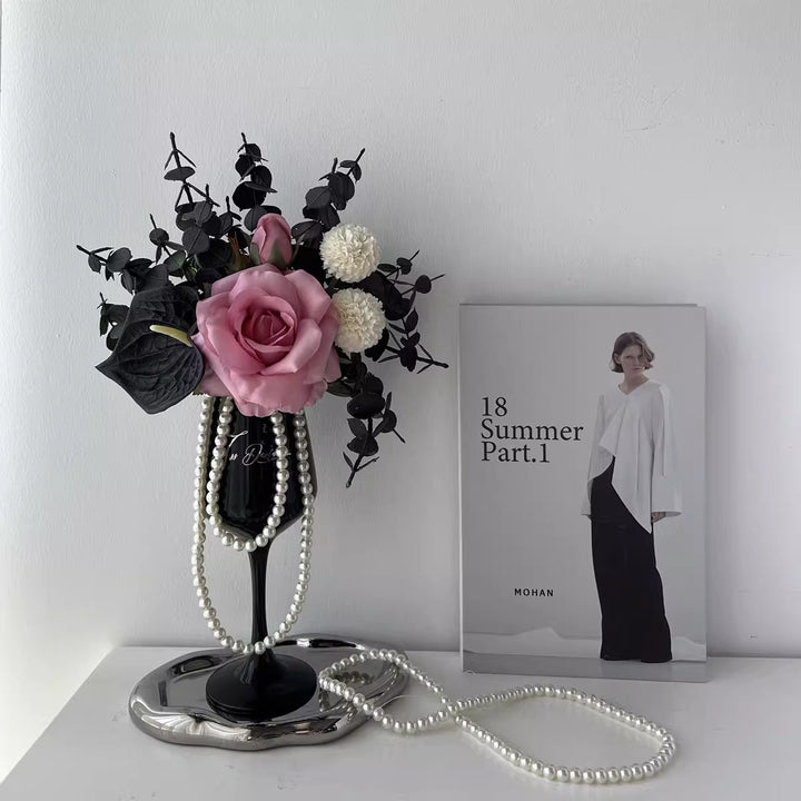 Decorative Floral Sculptural Arrangement for Home Display