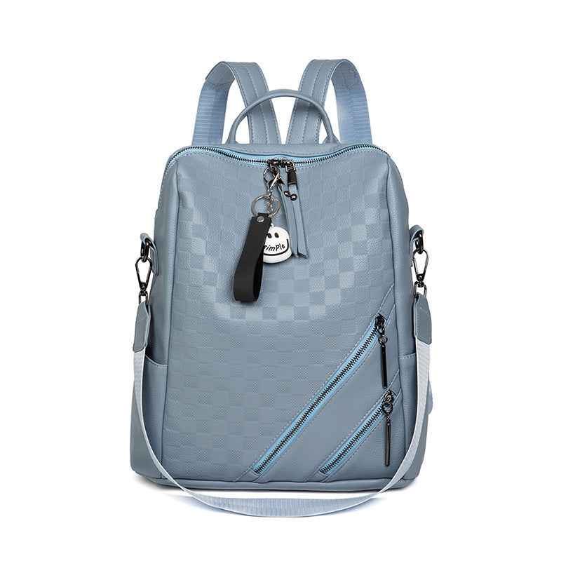 Checkered Pattern Stylish Backpack Kalsten
