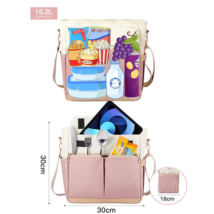 Multifunctional Tote Bag with Removable Shoulder Strap Kalsten