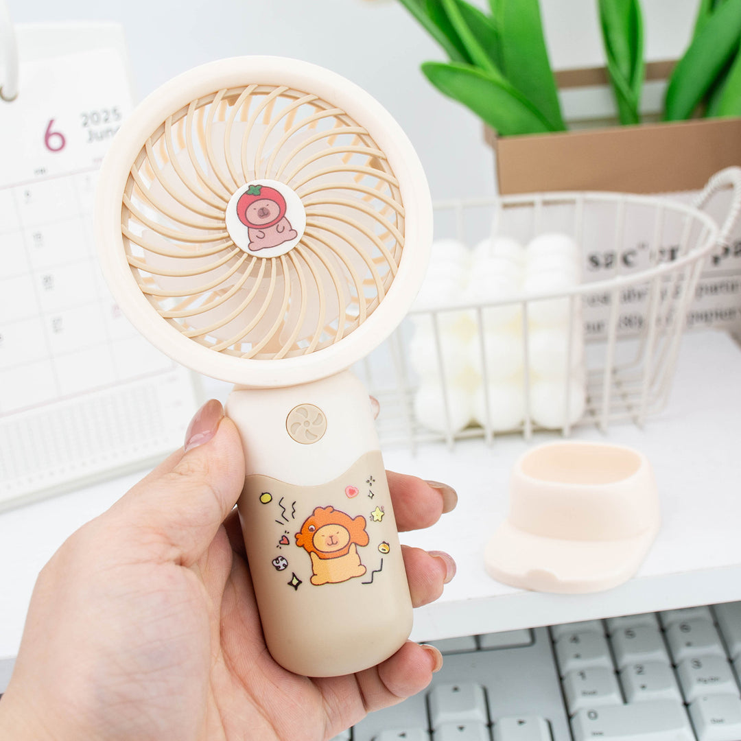 Women's portable hand fan with cute animal design Kalsten
