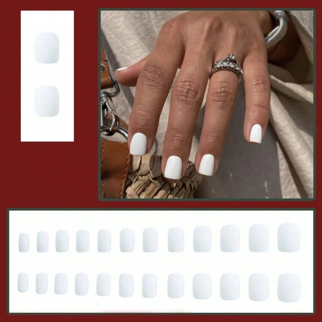 Acrylic nail set with elegant high-gloss finish and easy-care surface Kalsten