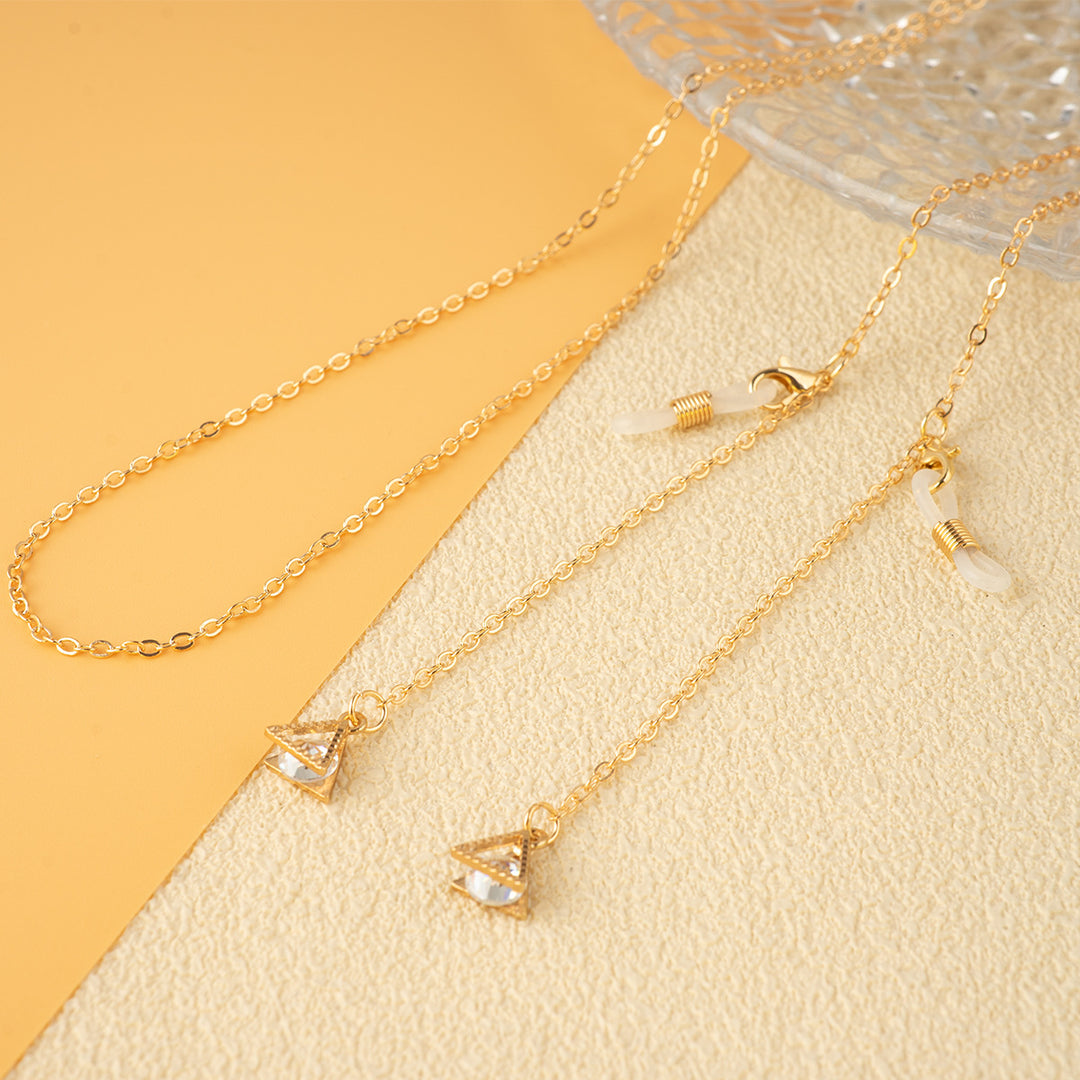 Unique Triangle Pendant Chain Necklace Kalsten