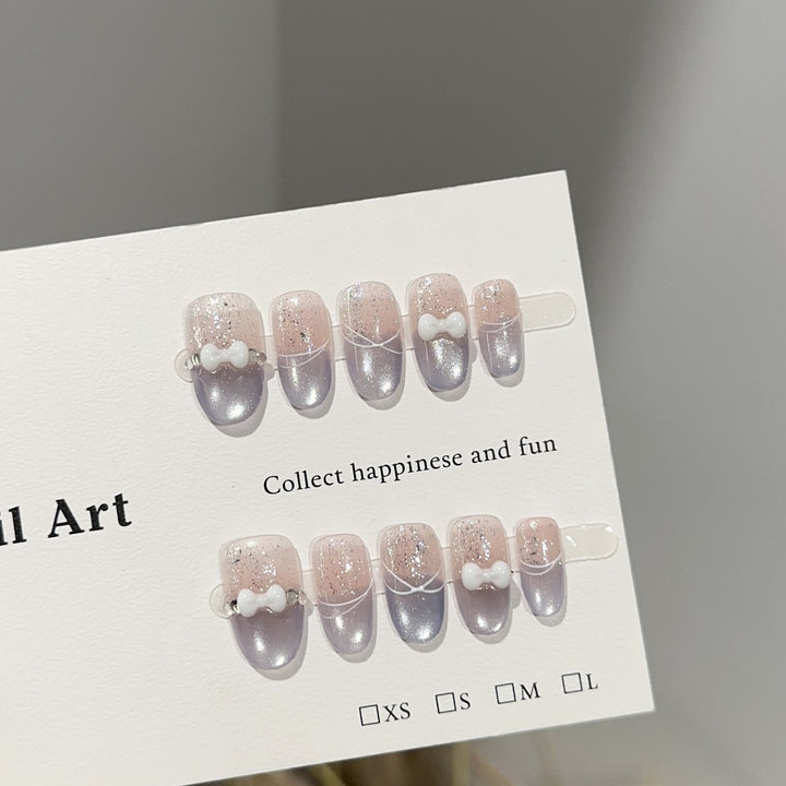 Stylish Press-On Nail Design Set