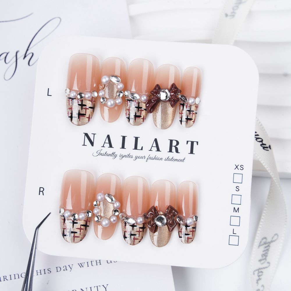 Ombre Leopard Print Press-On Nail Set Kalsten
