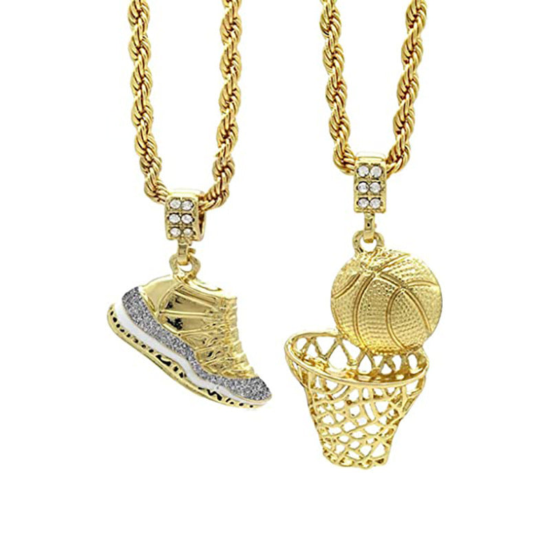 Basketball-Themed Pendant Necklace Kalsten