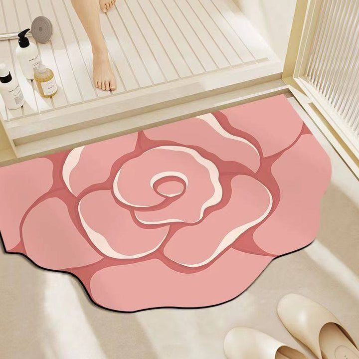 Floral-Shaped Memory Foam Bath Mat