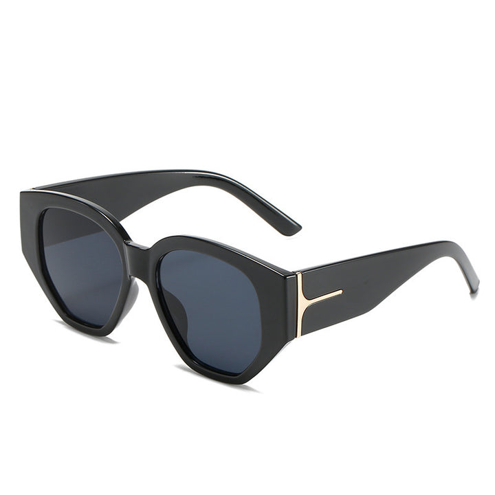 Fashionable Cat-Eye Sunglasses with Unique Geometric Frame Kalsten