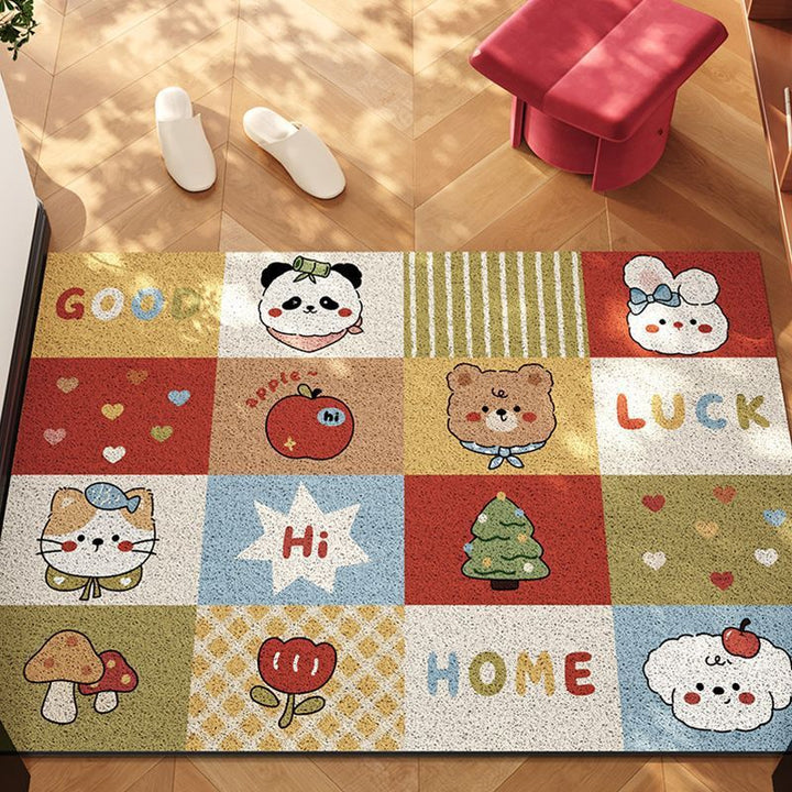 Children's Playful Cartoon Area Mat
