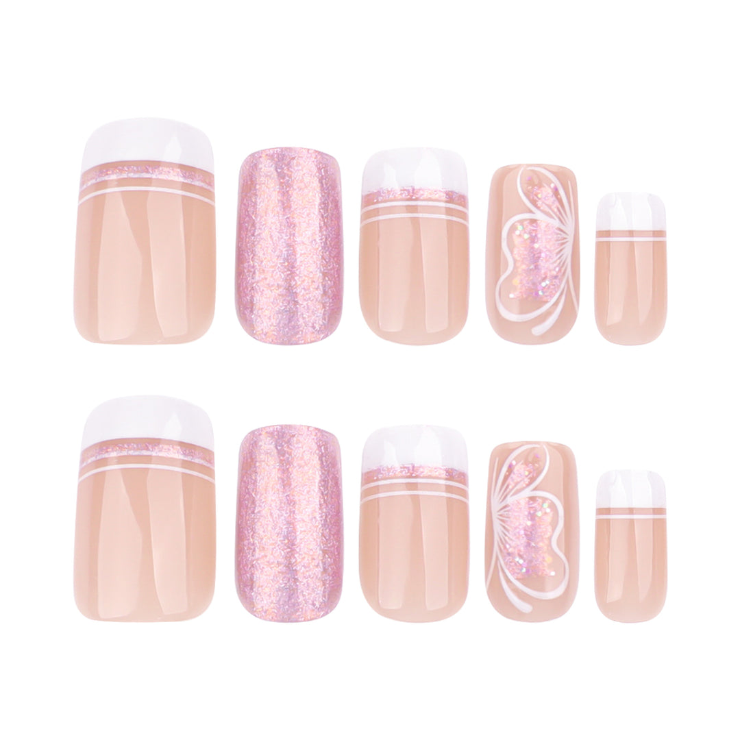 Artful Nail Art with Delicate Butterfly Motif Kalsten