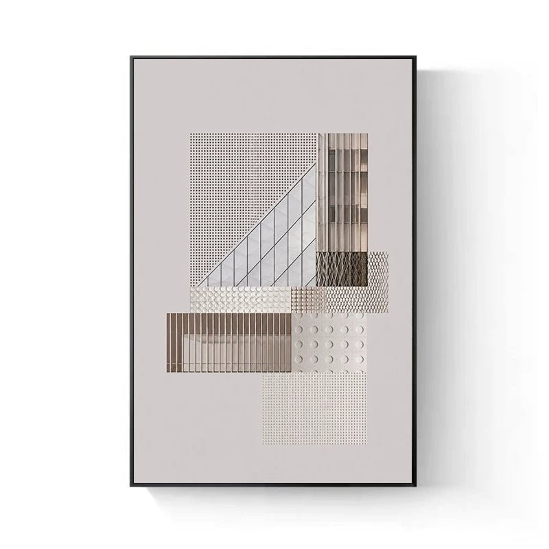 Geometric Abstract Framed Wall Art