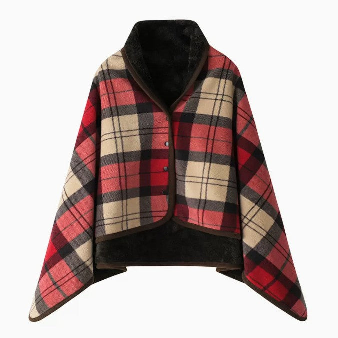 Women Cozy Blanket Poncho Kalsten