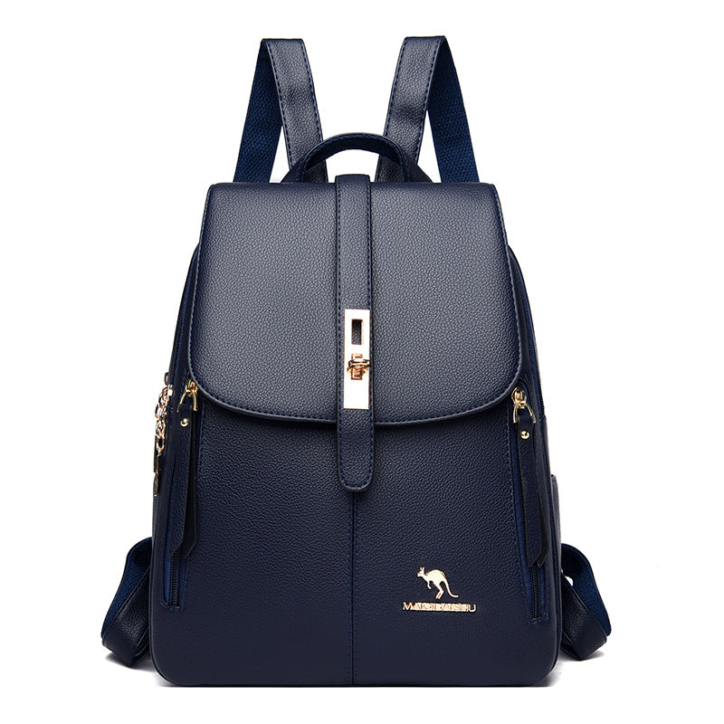Elegant Multi-Functional Leather Backpack Kalsten