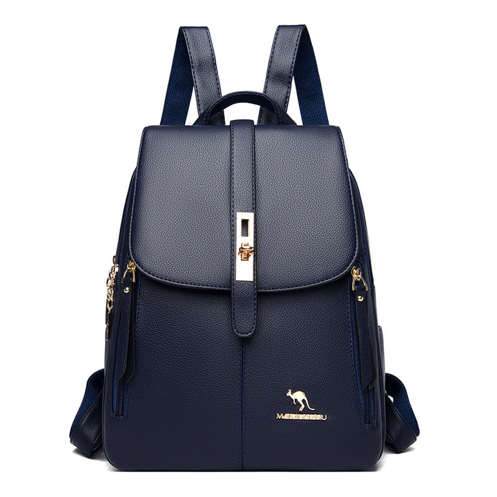Elegant Multi-Functional Leather Backpack Kalsten