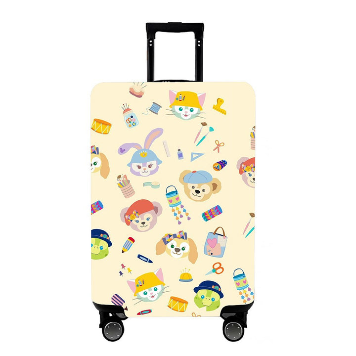 Unisex Hard Shell Suitcase with Colorful Monster Design Kalsten