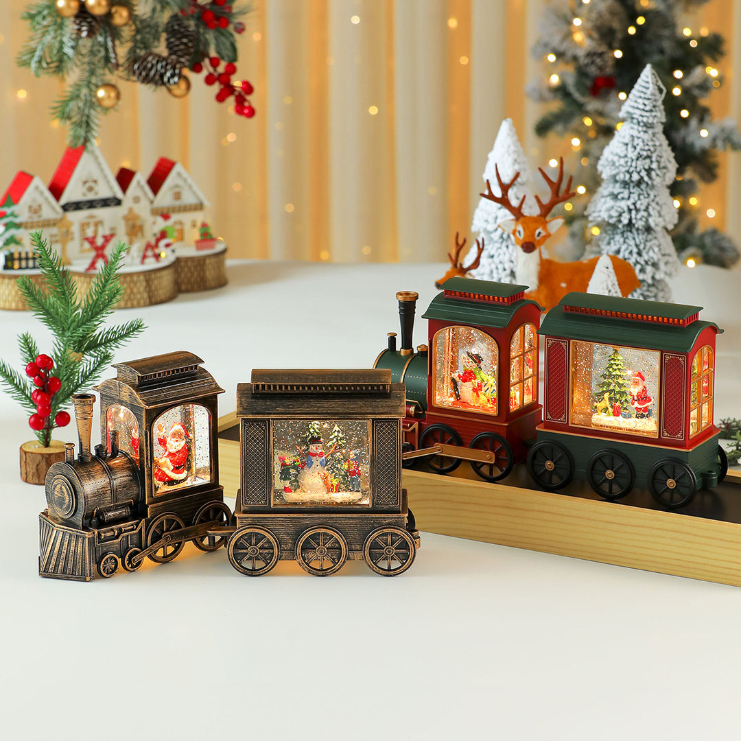 Decorative LED Christmas Train Figurine Kalsten