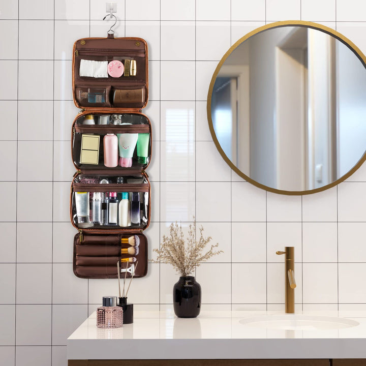 Practical toiletry bag organizer with hooks and pockets Kalsten