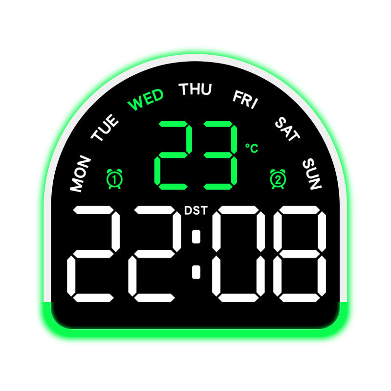 Digital alarm clock with temperature and day of the week display Kalsten