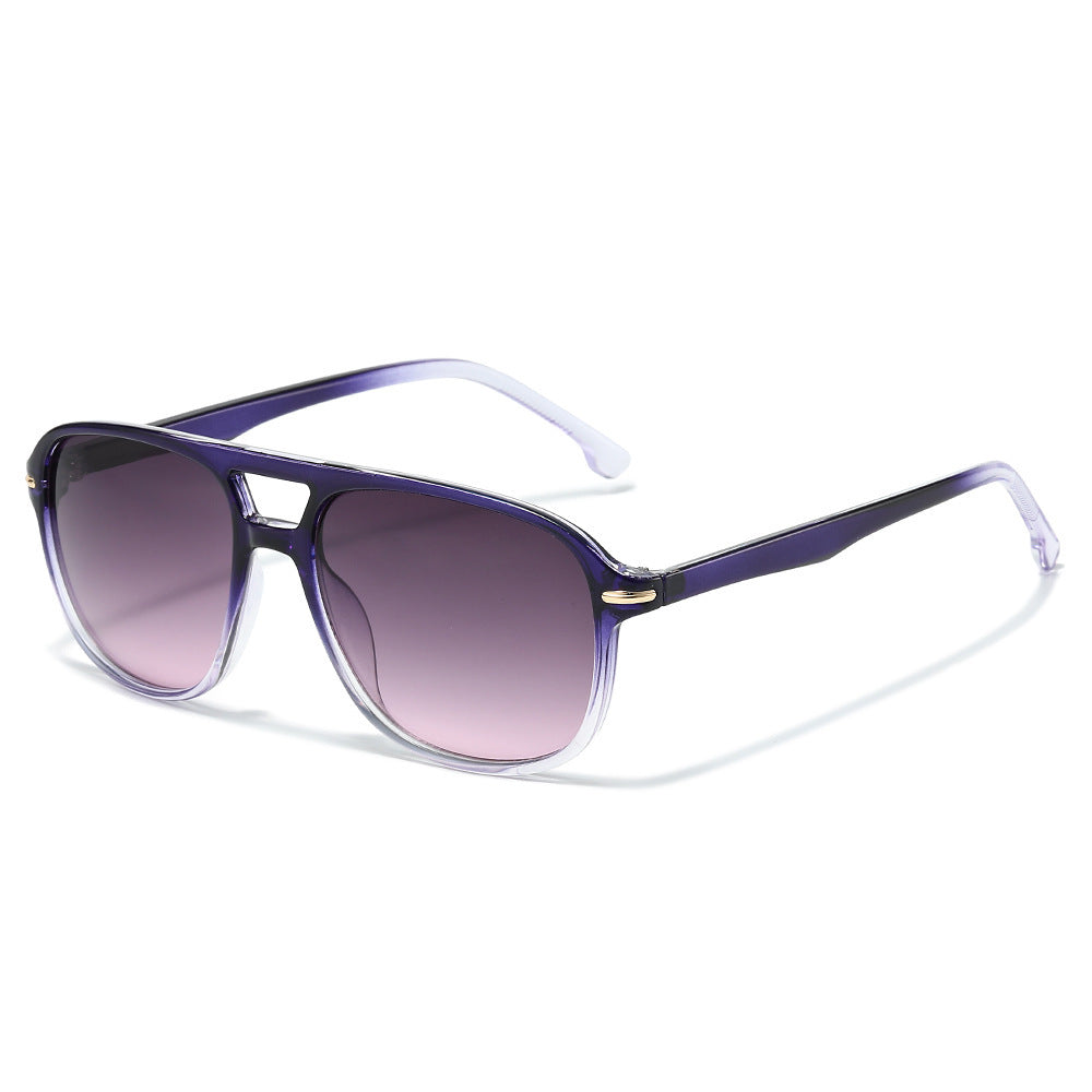 Oversized Gradient Lens Shield Sunglasses Kalsten