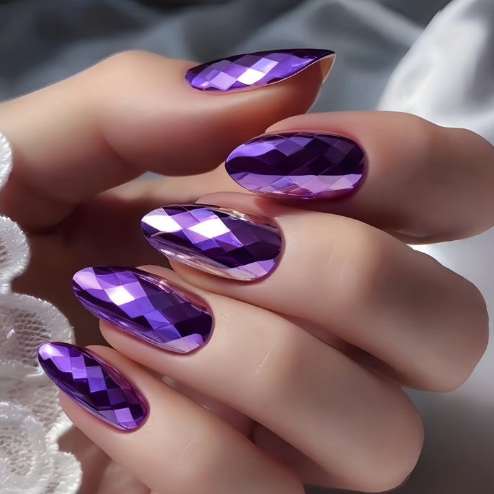 Artifical nails with Faceted Design Kalsten